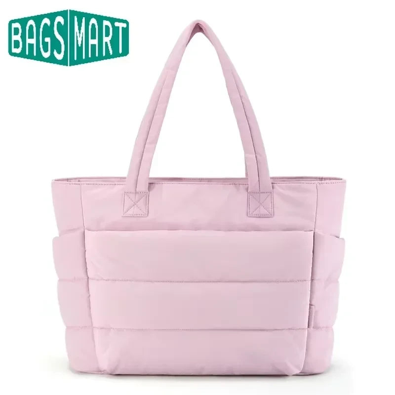 Padded Quilted Tote Bag