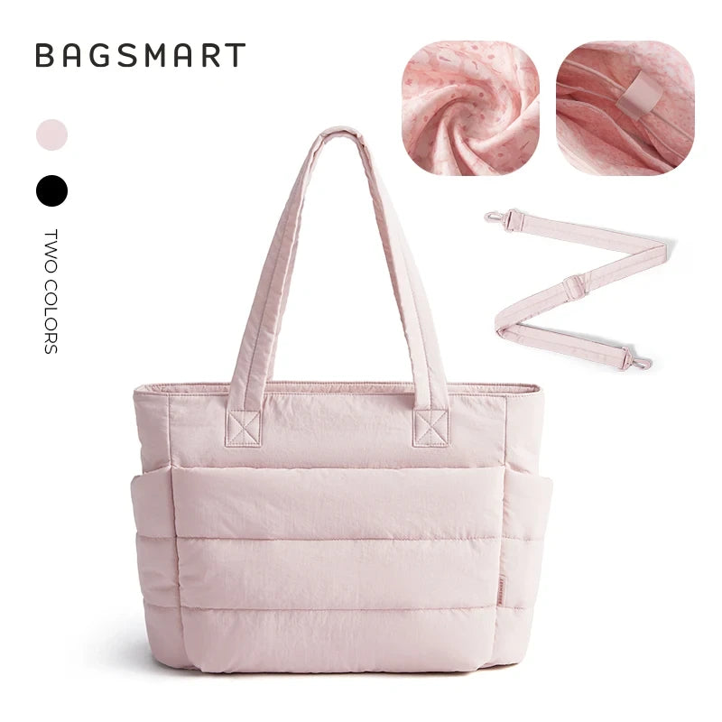 Padded Quilted Tote Bag
