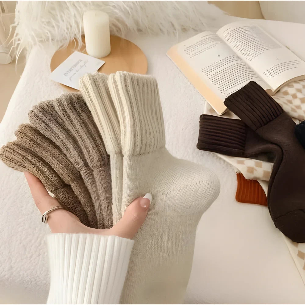 Mid-Calf Soft &amp; Warm Casual Socks