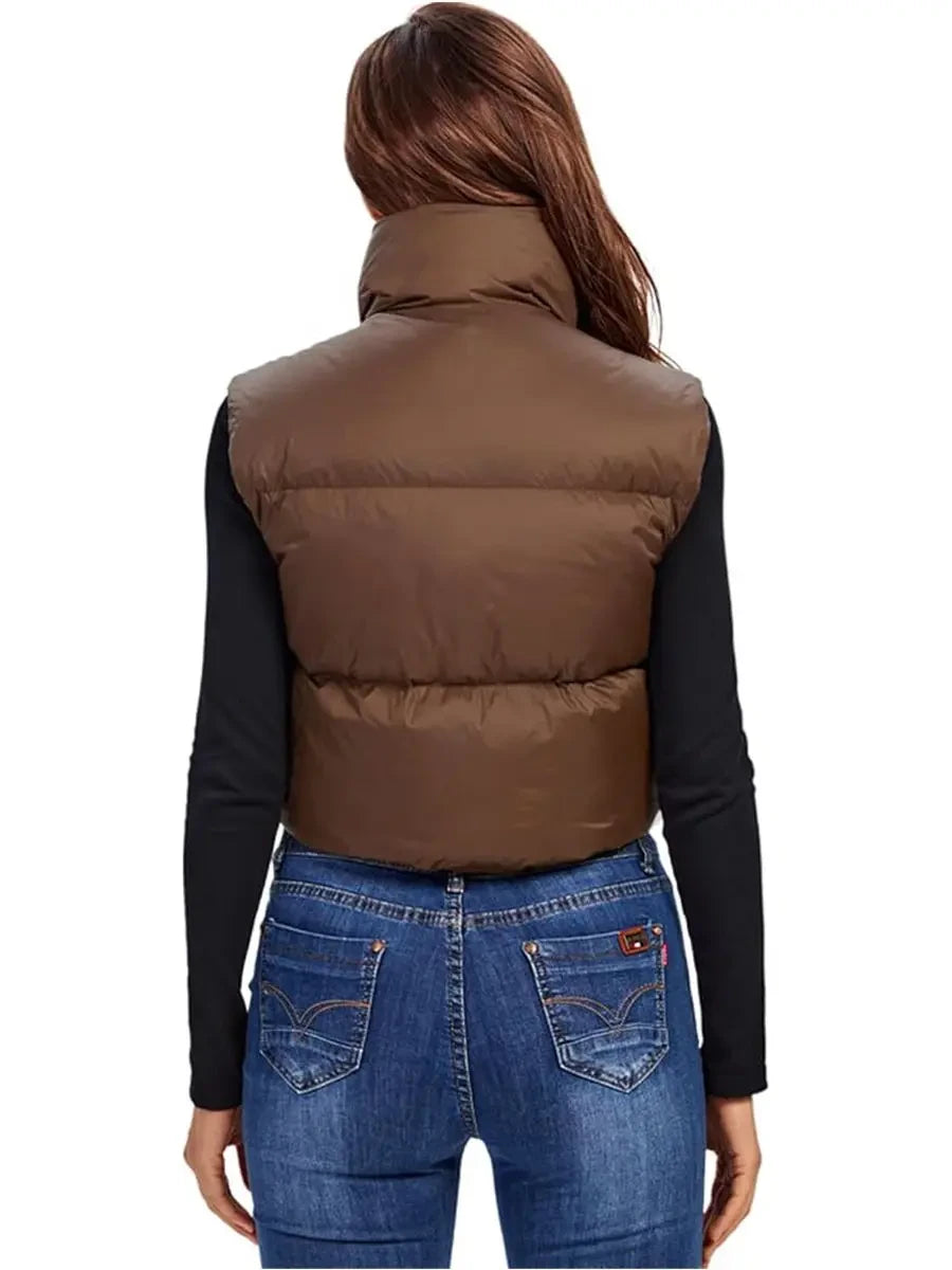Quilted Cotton Down Vest