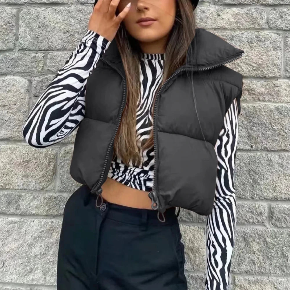 Quilted Cotton Down Vest