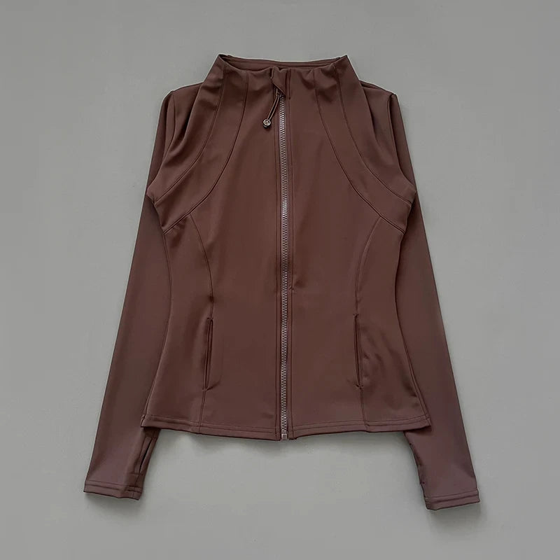 Slim Fit Full-Zip Yoga Jacket
