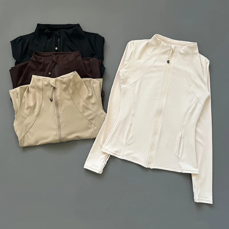 Slim Fit Full-Zip Yoga Jacket
