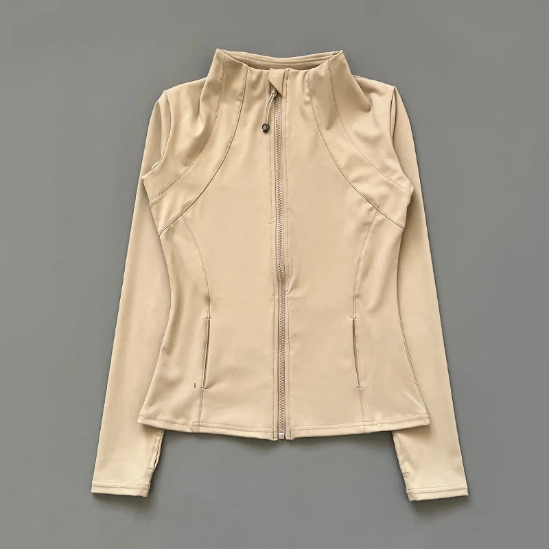 Slim Fit Full-Zip Yoga Jacket