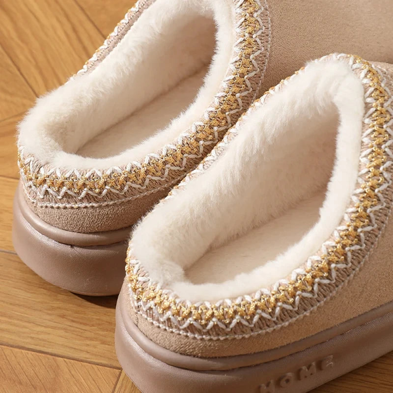 Plush Platform Slippers