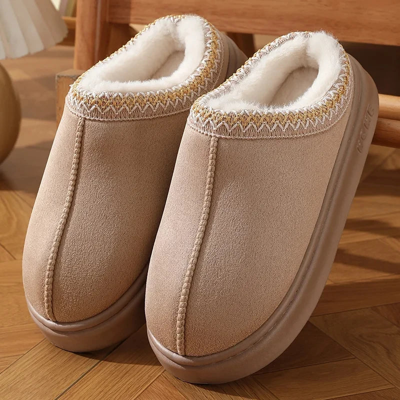 Plush Platform Slippers