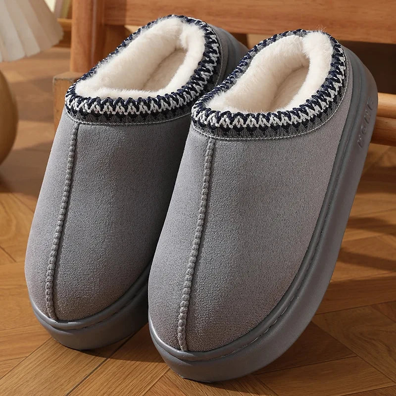 Plush Platform Slippers