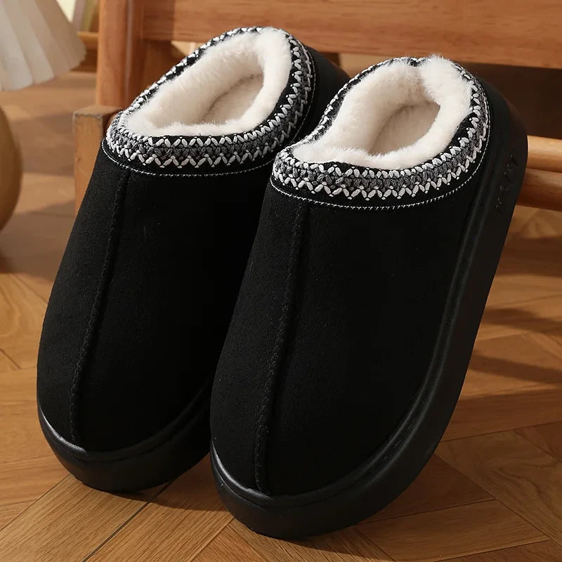 Plush Platform Slippers