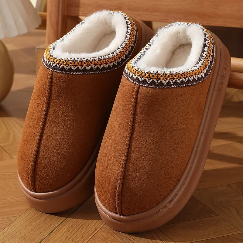Plush Platform Slippers