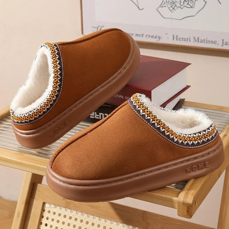 Plush Platform Slippers
