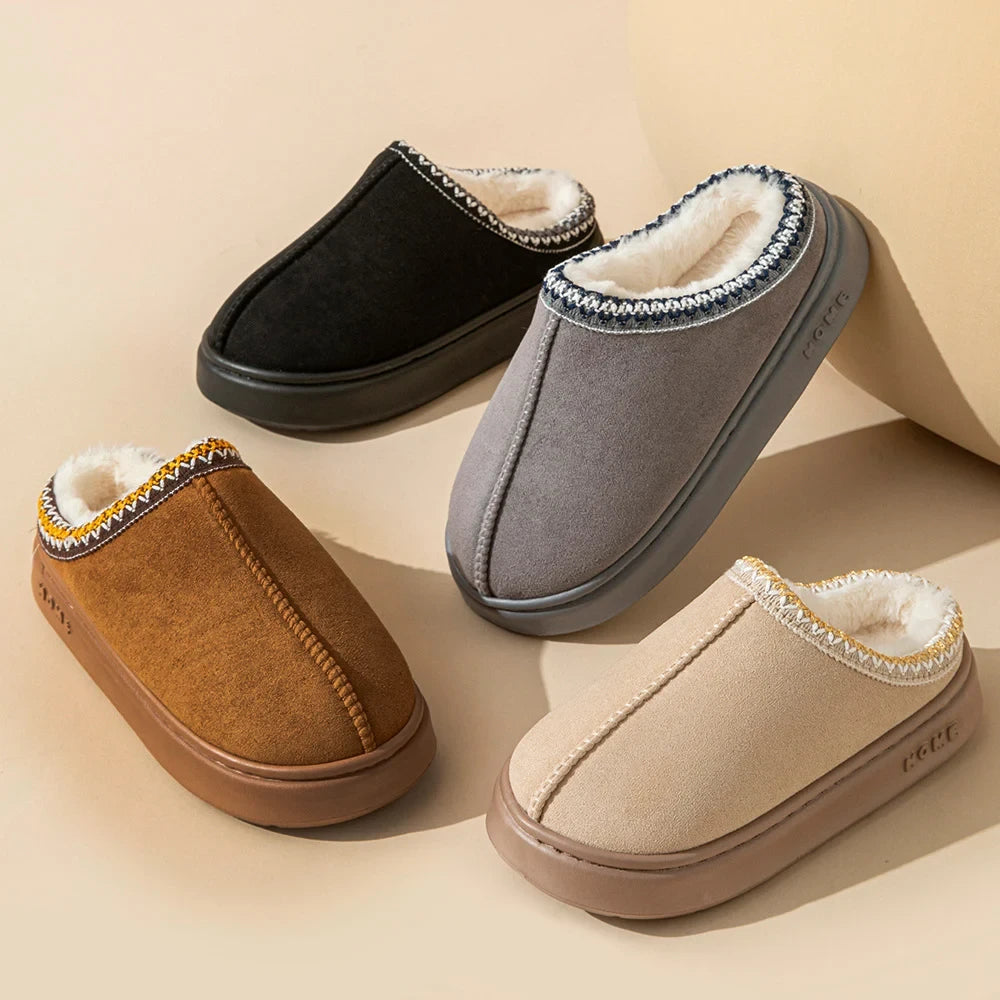 Plush Platform Slippers